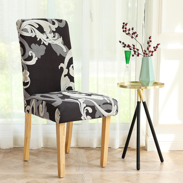 Charlton Home® Box Cushion Dining Chair Slipcover Wayfair Canada